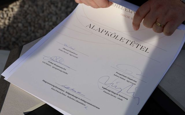 Hotel Experience – Óbecse első négycsillagos szállodájának ünnepélyes alapkőletétele