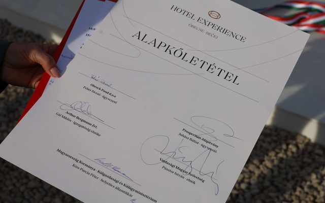 Hotel Experience – Óbecse első négycsillagos szállodájának ünnepélyes alapkőletétele