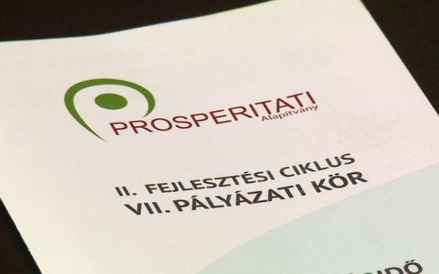 Mától lehet jelentkezni a Prosperitati pályázataira