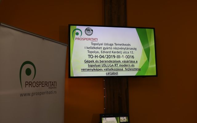 Az Usluga Kft. kiemelt jelentőségű nagyléptékű gazdasági fejlesztés ünnepélyes átadása 