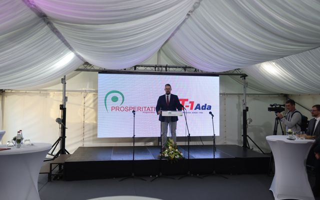 A T-1 Abrasiv Kft. kiemelt jelentőségű közepes és nagyléptékű gazdasági fejlesztés ünnepélyes átadása