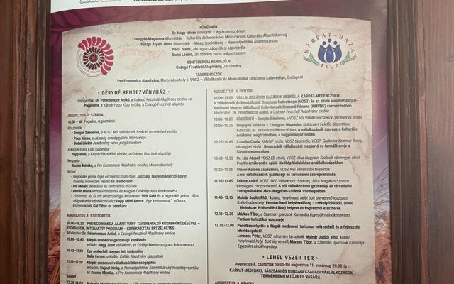 A Kárpát-Haza Kulturális és Gazdasági Konferencián Jászberényben