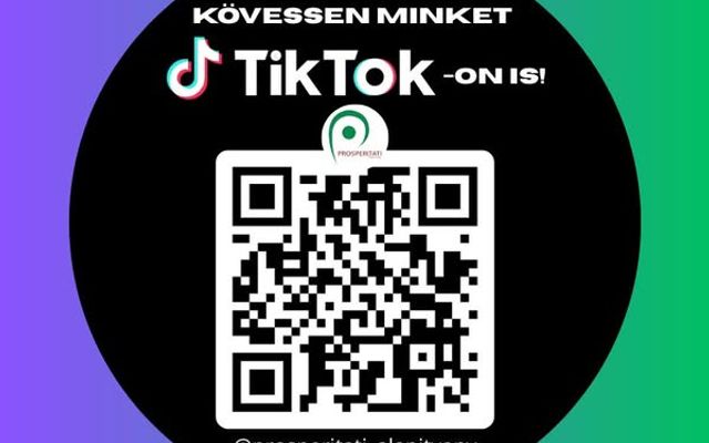 Scanneld a kódot és kövess minket TikTok-on is!