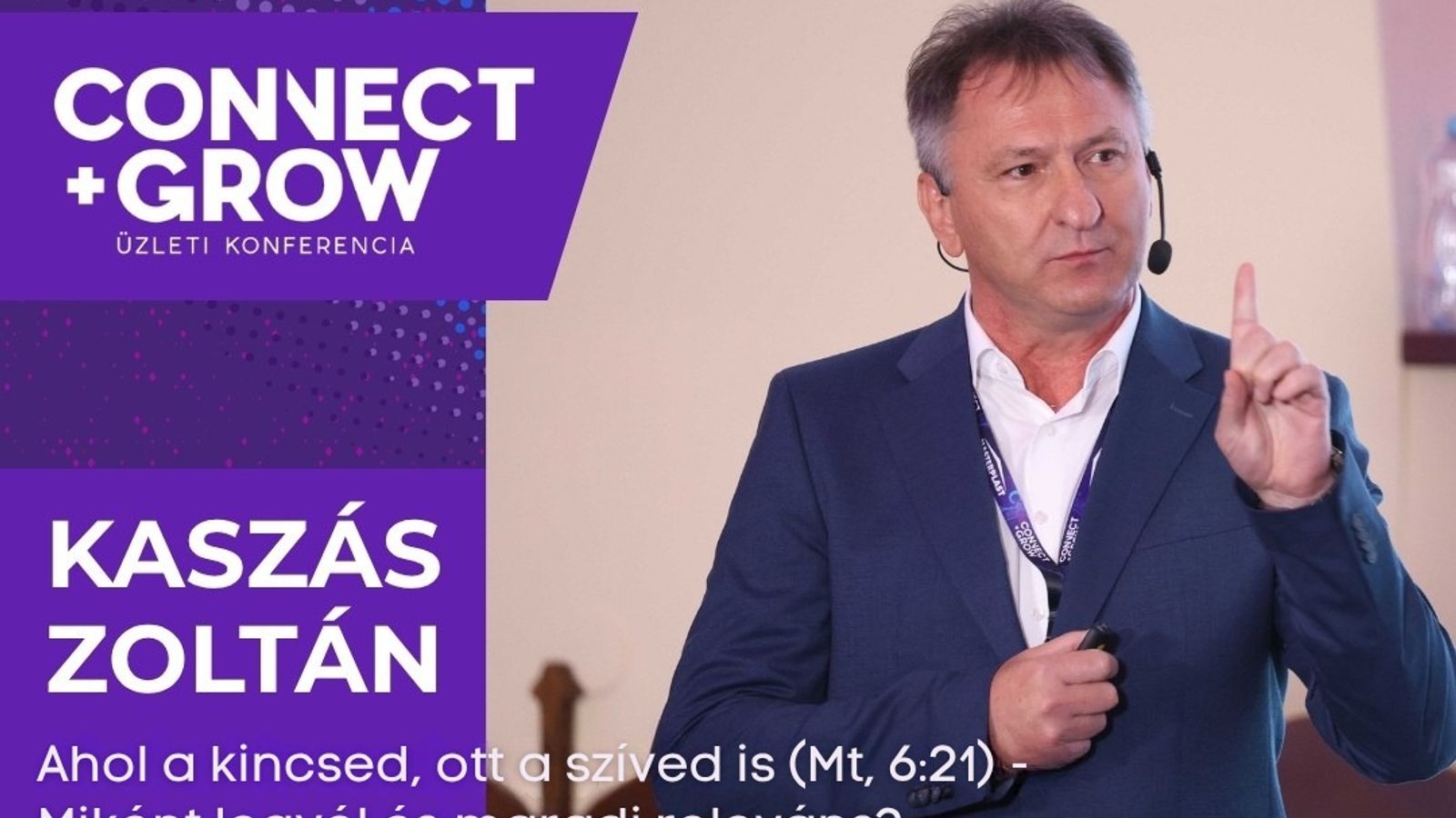 Új előadás érkezett a Connect+Grow oldalára!
