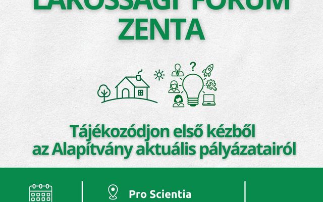 Tájékozódjon az Alapítvány aktuális pályázatairól