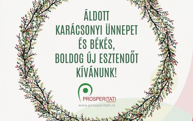 Áldott karácsonyi ünnepet és békés boldog új esztendőt kívánunk!