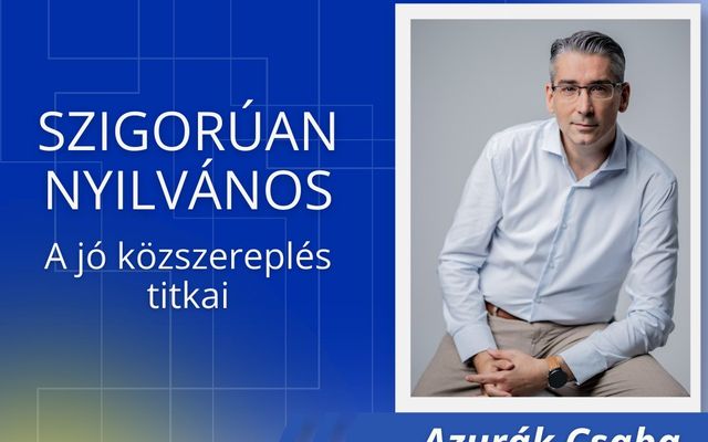 A nyilvános kommunikáció ma már a vállalkozói lét része!