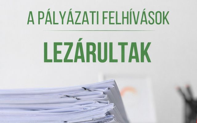 A felhívásokra közel 1000 pályázati kérelem érkezett, amely minden korábbinál élénkebb érdeklődést tükröz! 