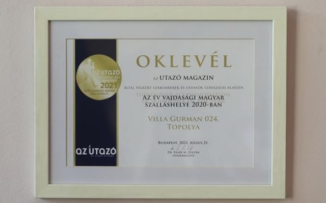 Magyar szálláshelyek közül a legjobb 