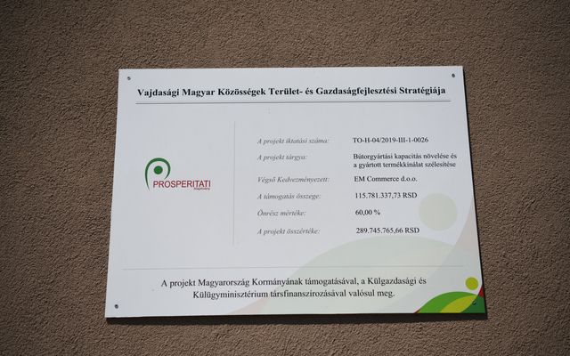 EM Commerce Kft. kiemelt jelentőségű gazdasági fejlesztés ünnepélyes átadása 