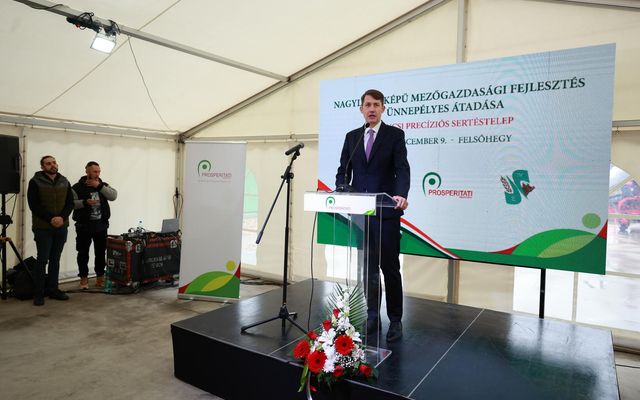 A felsőhegyi precíziós sertéstelep kiemelt jelentőségű, nagy léptékű mezőgazdasági fejlesztés ünnepélyes átadása 