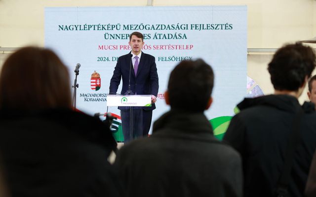 A felsőhegyi precíziós sertéstelep kiemelt jelentőségű, nagy léptékű mezőgazdasági fejlesztés ünnepélyes átadása 