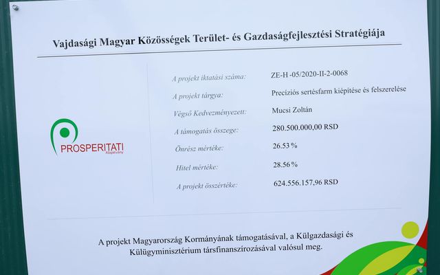 A felsőhegyi precíziós sertéstelep kiemelt jelentőségű, nagy léptékű mezőgazdasági fejlesztés ünnepélyes átadása 