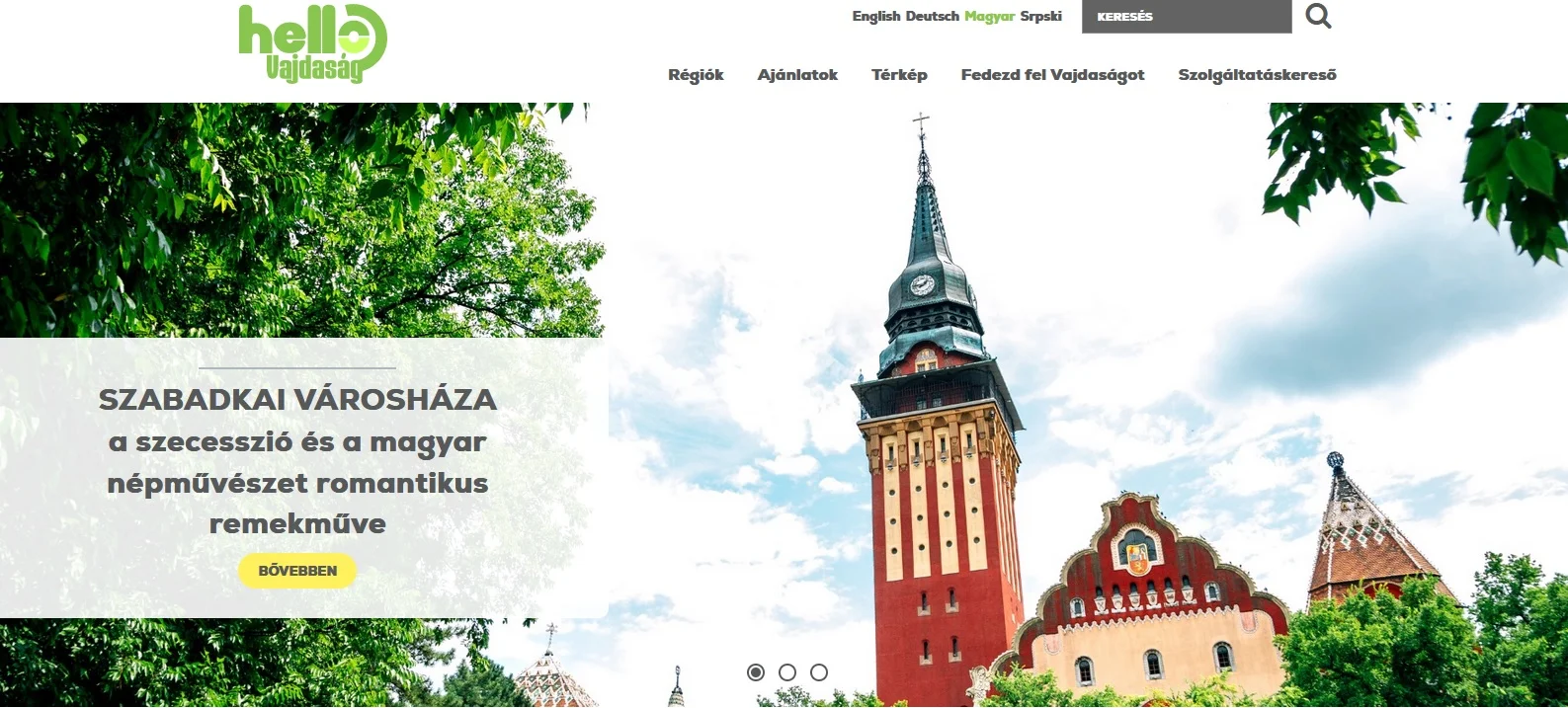 Elkészült a hellovajdasag.com weboldal