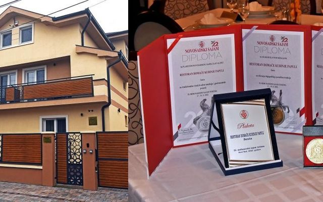 Rangos elismerésekben részesült a zentai Papuli étterem és a Papuli Szobák 4 U