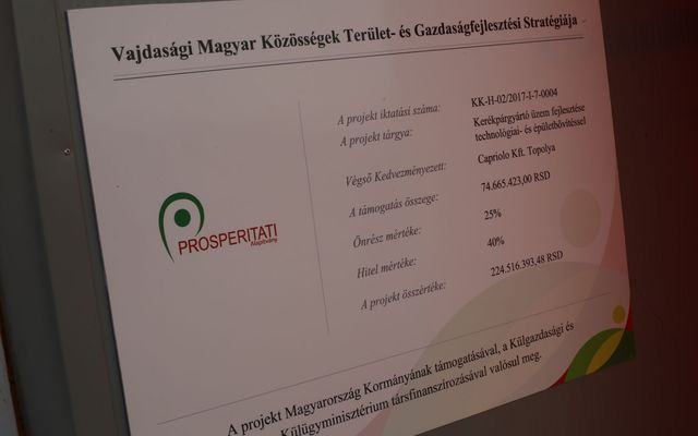 Capriolo Kft. nagyléptékű gazdasági fejlesztés ünnepélyes átadása (képek)