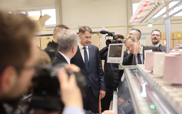 Eurotextil közepes és nagyléptékű gazdasági fejlesztés ünnepélyes átadása 