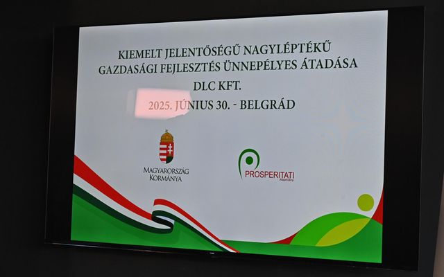 DLC Kft. kiemelt jelentőségű nagyléptékű gazdasági fejlesztés ünnepélyes átadása 