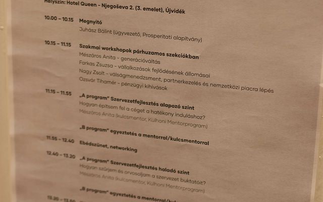 Vajdasági Mentorprogram – szakmai nap Újvidéken