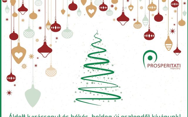 Áldott karácsonyt és békés, boldog új esztendőt kívánunk!