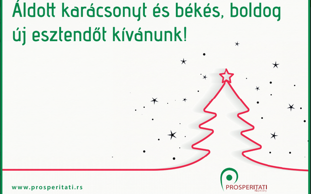 Áldott karácsonyt és békés, boldog új esztendőt kívánunk!